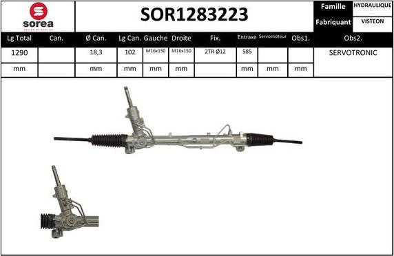 EAI SOR1283223 - Stūres mehānisms www.autospares.lv