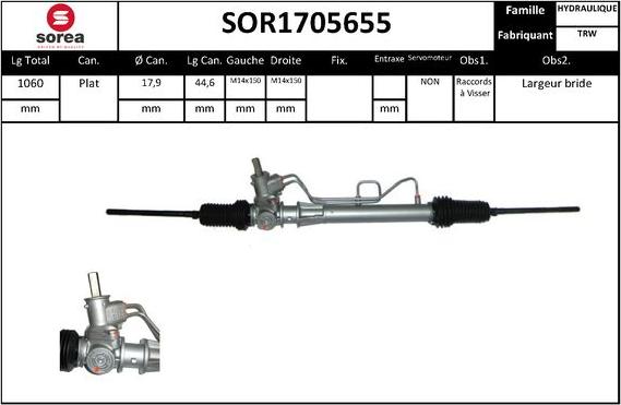 EAI SOR1705655 - Stūres mehānisms www.autospares.lv