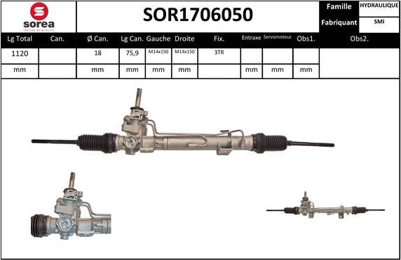 EAI SOR1706050 - Stūres mehānisms autospares.lv