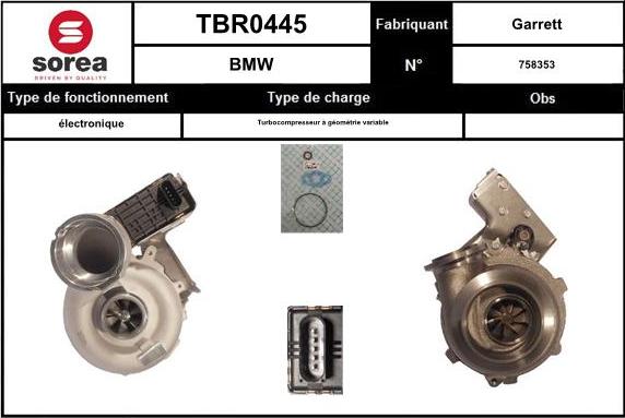 EAI TBR0445 - Kompresors, Turbopūte www.autospares.lv