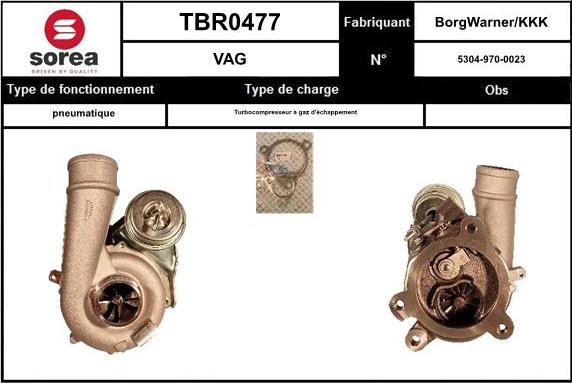 EAI TBR0477 - Kompresors, Turbopūte autospares.lv