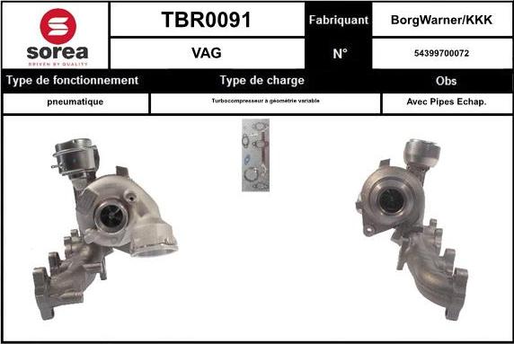 EAI TBR0091 - Kompresors, Turbopūte www.autospares.lv