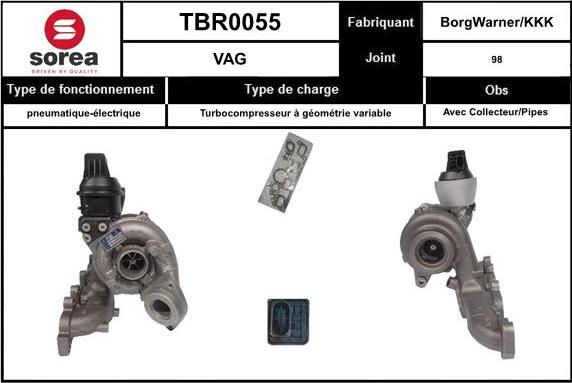 EAI TBR0055 - Kompresors, Turbopūte autospares.lv