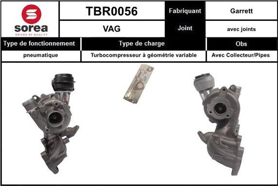 EAI TBR0056 - Kompresors, Turbopūte autospares.lv