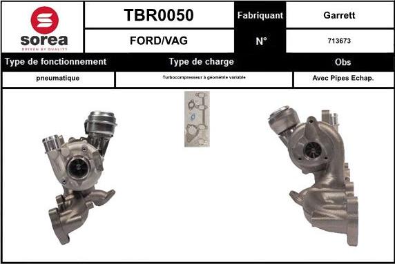 EAI TBR0050 - Kompresors, Turbopūte www.autospares.lv