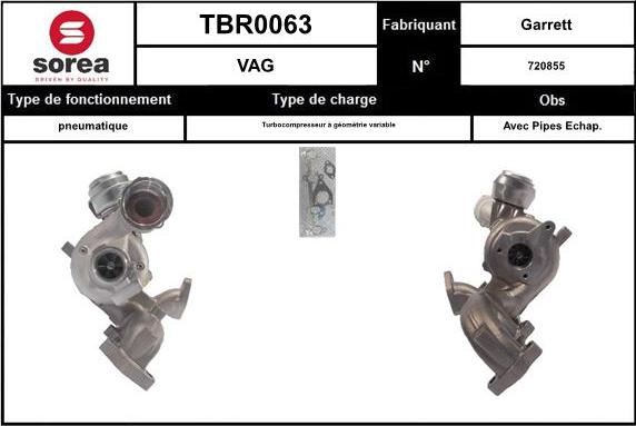 EAI TBR0063 - Kompresors, Turbopūte autospares.lv