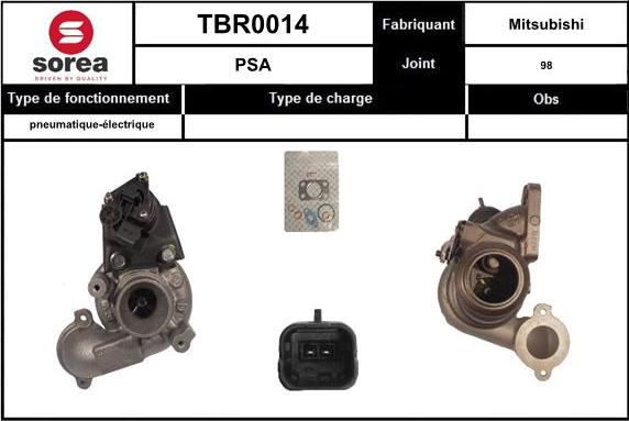 EAI TBR0014 - Турбина, компрессор www.autospares.lv