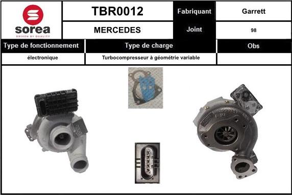 EAI TBR0012 - Kompresors, Turbopūte www.autospares.lv