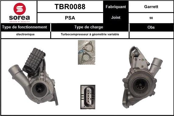 EAI TBR0088 - Kompresors, Turbopūte www.autospares.lv