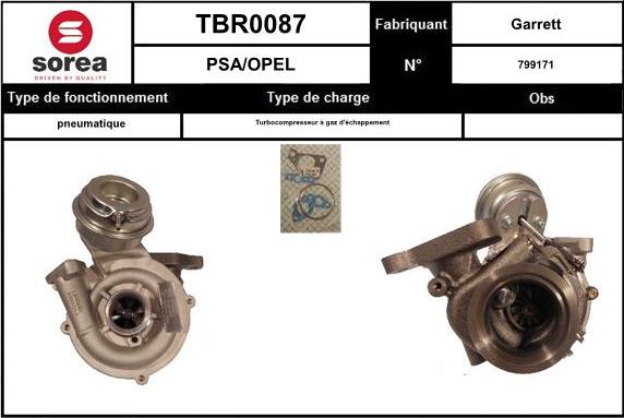 EAI TBR0087 - Kompresors, Turbopūte autospares.lv