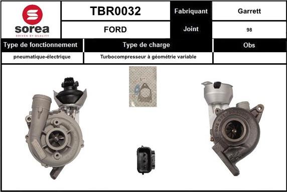 EAI TBR0032 - Kompresors, Turbopūte www.autospares.lv