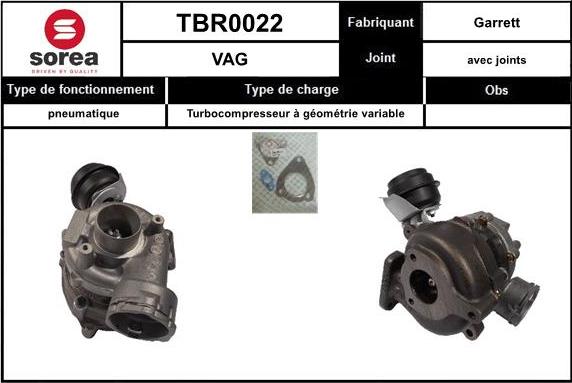 EAI TBR0022 - Kompresors, Turbopūte www.autospares.lv