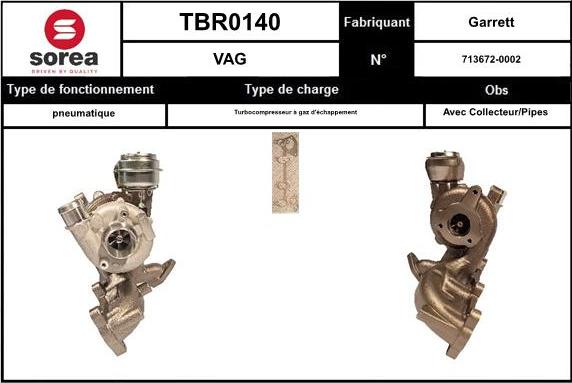 EAI TBR0140 - Kompresors, Turbopūte autospares.lv