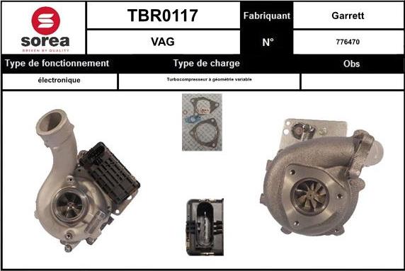 EAI TBR0117 - Kompresors, Turbopūte autospares.lv