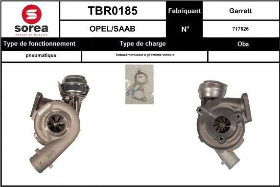 EAI TBR0185 - Kompresors, Turbopūte autospares.lv