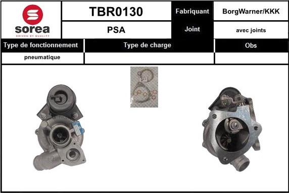 EAI TBR0130 - Kompresors, Turbopūte www.autospares.lv