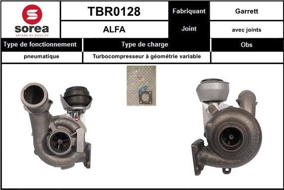 EAI TBR0128 - Kompresors, Turbopūte www.autospares.lv