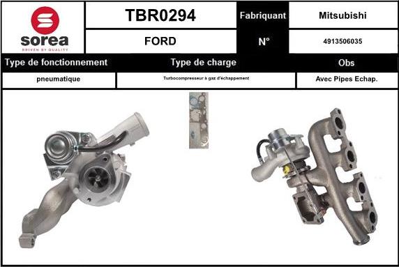 EAI TBR0294 - Kompresors, Turbopūte autospares.lv