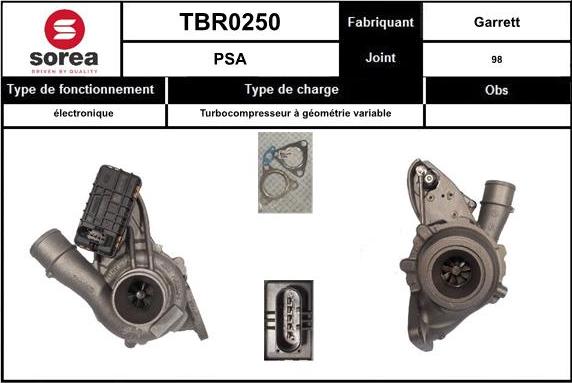 EAI TBR0250 - Kompresors, Turbopūte www.autospares.lv