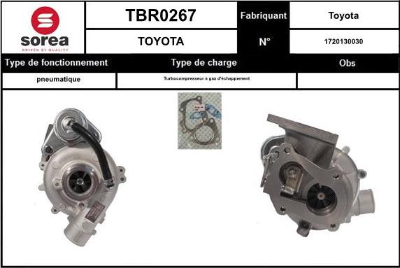 EAI TBR0267 - Kompresors, Turbopūte www.autospares.lv