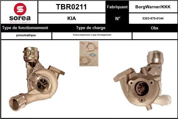 EAI TBR0211 - Kompresors, Turbopūte autospares.lv