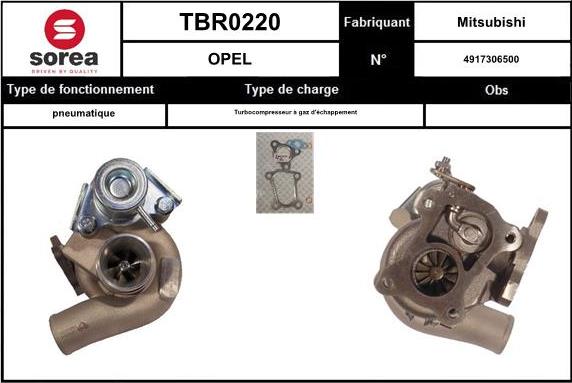 EAI TBR0220 - Kompresors, Turbopūte www.autospares.lv