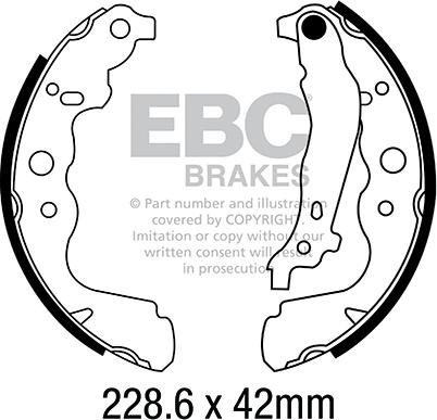 EBC Brakes 6699 - Bremžu loku komplekts www.autospares.lv