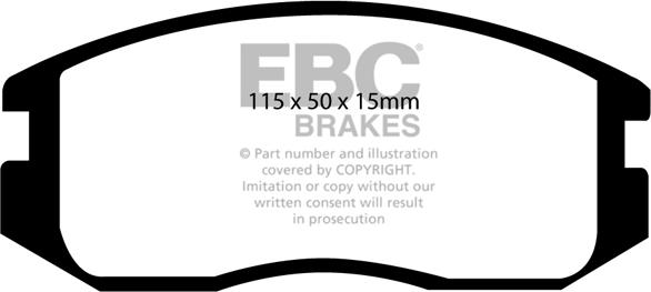 EBC Brakes DP941 - Bremžu uzliku kompl., Disku bremzes www.autospares.lv