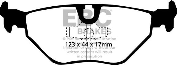 EBC Brakes DP9690 - Bremžu uzliku kompl., Disku bremzes www.autospares.lv