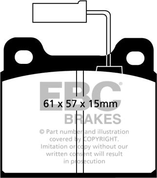 EBC Brakes DP913 - Bremžu uzliku kompl., Disku bremzes www.autospares.lv