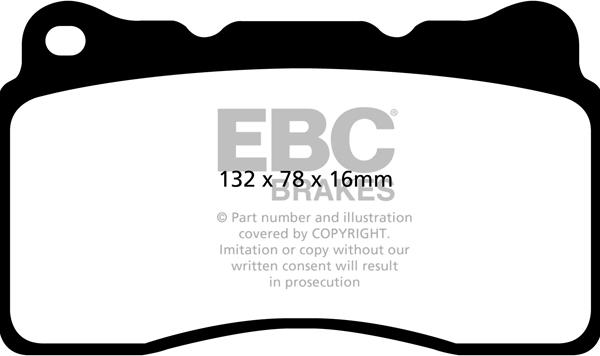 EBC Brakes DP92093 - Bremžu uzliku kompl., Disku bremzes www.autospares.lv