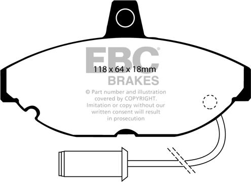 EBC Brakes DP4467R - Bremžu uzliku kompl., Disku bremzes autospares.lv