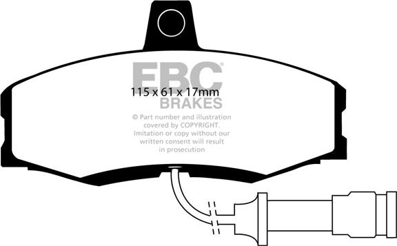 EBC Brakes DP455 - Bremžu uzliku kompl., Disku bremzes autospares.lv