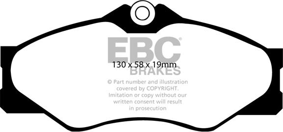 EBC Brakes DP4654R - Bremžu uzliku kompl., Disku bremzes www.autospares.lv