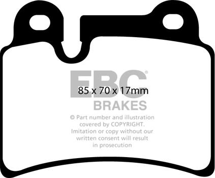 EBC Brakes DP41944R - Bremžu uzliku kompl., Disku bremzes autospares.lv