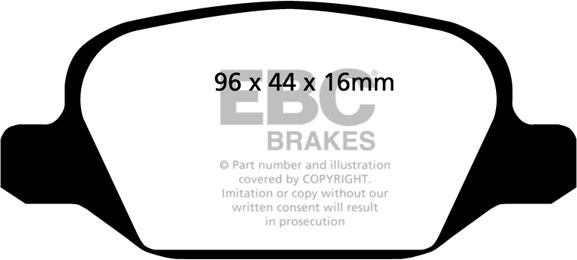 EBC Brakes DP41430R - Bremžu uzliku kompl., Disku bremzes www.autospares.lv