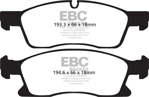 EBC Brakes DP41871R - Bremžu uzliku kompl., Disku bremzes www.autospares.lv