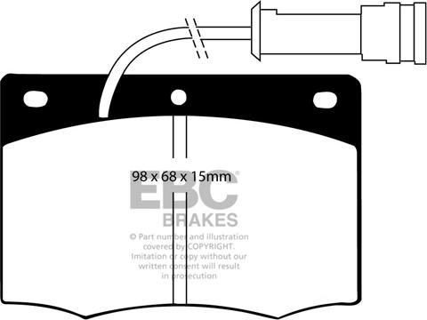 EBC Brakes DP437 - Bremžu uzliku kompl., Disku bremzes www.autospares.lv