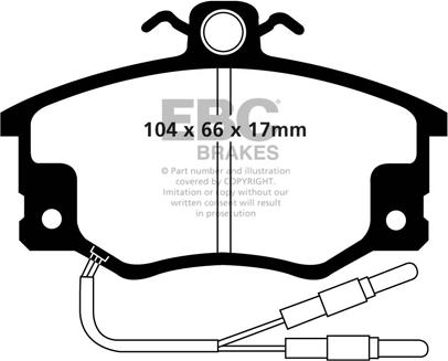 EBC Brakes DP420/4 - Bremžu uzliku kompl., Disku bremzes autospares.lv