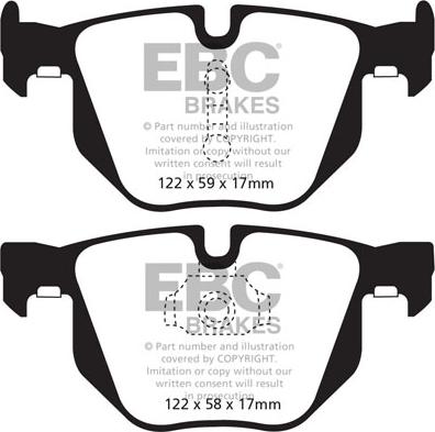 EBC Brakes DP42009R - Bremžu uzliku kompl., Disku bremzes www.autospares.lv