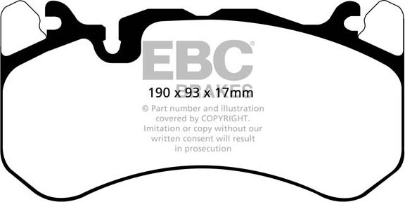 EBC Brakes DP42081R - Bremžu uzliku kompl., Disku bremzes www.autospares.lv