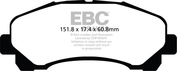 EBC Brakes DP42113R - Bremžu uzliku kompl., Disku bremzes www.autospares.lv