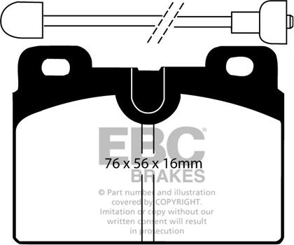 EBC Brakes DP428 - Bremžu uzliku kompl., Disku bremzes www.autospares.lv