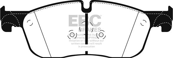 EBC Brakes DP42255R - Bremžu uzliku kompl., Disku bremzes www.autospares.lv