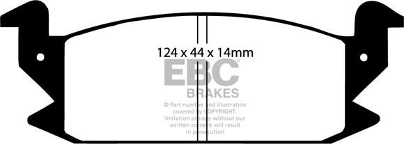 EBC Brakes DP475 - Bremžu uzliku kompl., Disku bremzes www.autospares.lv