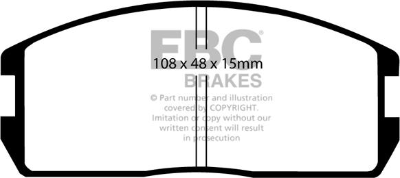 EBC Brakes DP537 - Bremžu uzliku kompl., Disku bremzes www.autospares.lv