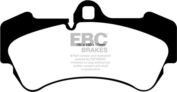 EBC Brakes DP61521 - Bremžu uzliku kompl., Disku bremzes www.autospares.lv