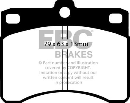 EBC Brakes DP685 - Bremžu uzliku kompl., Disku bremzes www.autospares.lv