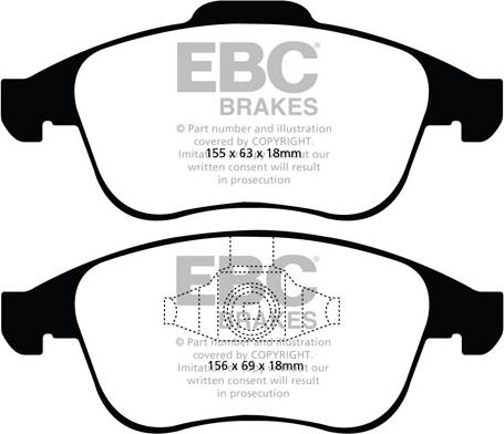 EBC Brakes DP21992 - Bremžu uzliku kompl., Disku bremzes autospares.lv