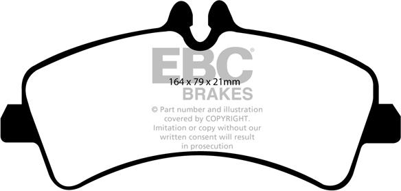 EBC Brakes DP1929 - Bremžu uzliku kompl., Disku bremzes www.autospares.lv